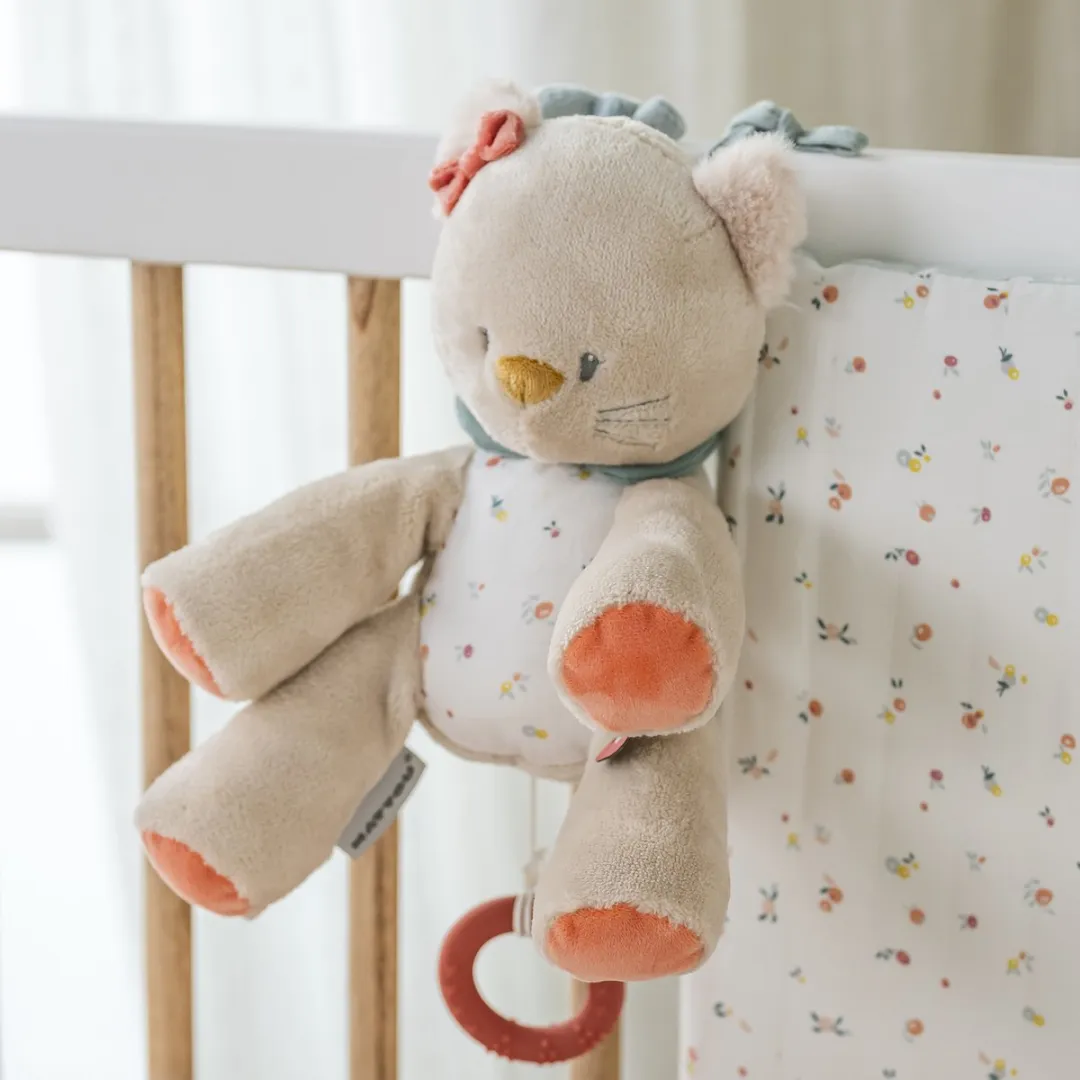 Nattou Kat Lana Muziekknuffel 30cm - Zandbeige