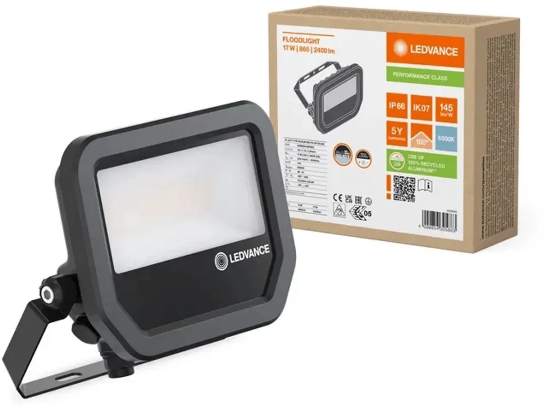 LEDVANCE Floodlight 17W 2400lm Daglicht IP65 - Zwart