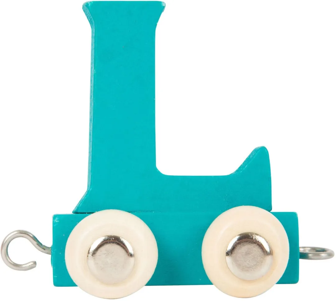 Small Foot Houten Lettertrein Blauw