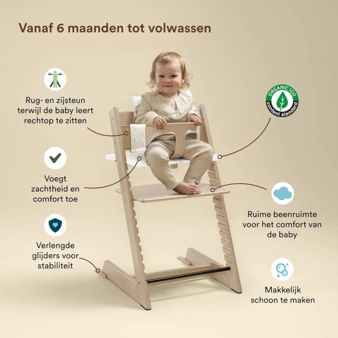 Stokke Tripp Trapp Kinderstoel Natural - Babyset 2