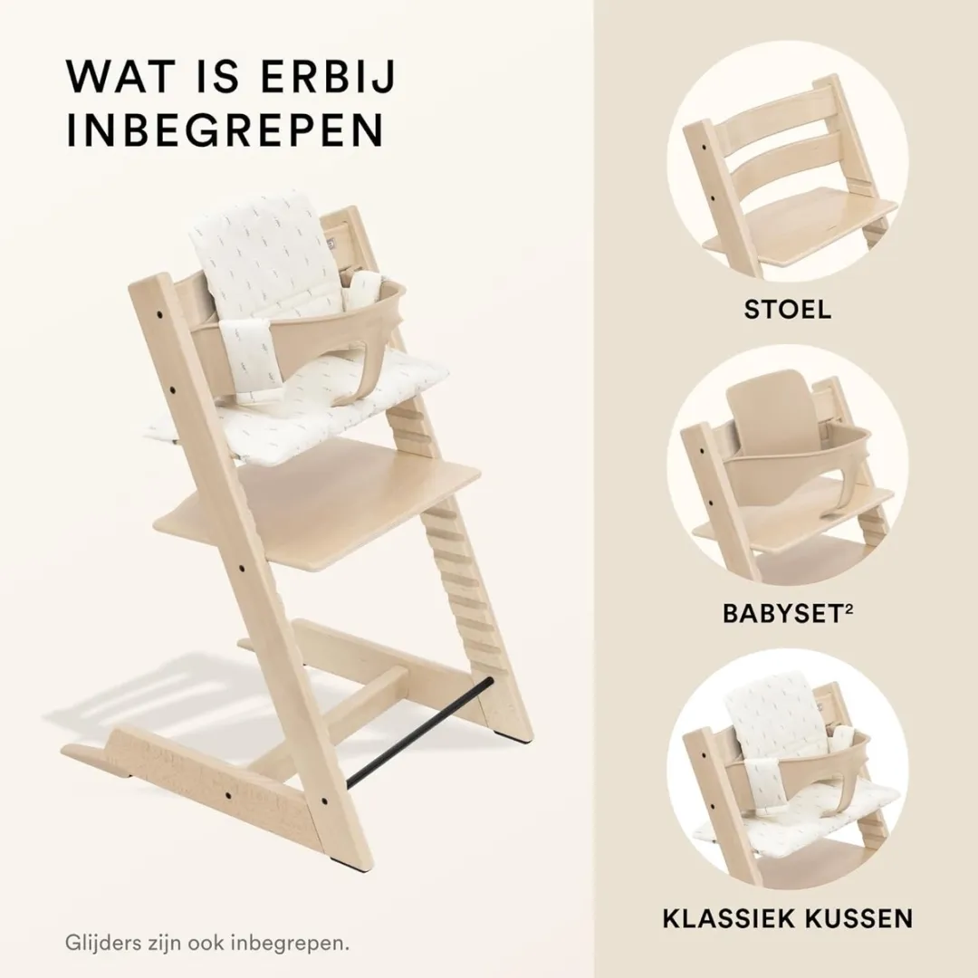 Stokke Tripp Trapp Kinderstoel Natural - Babyset 2