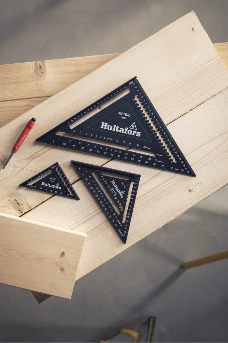 Hultafors Metric Rafter Square 30cm HU257040 - Zwart