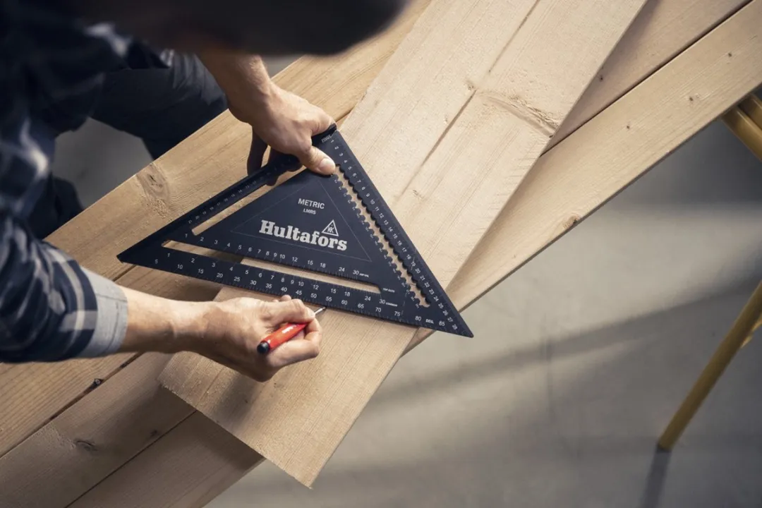 Hultafors Metric Rafter Square 30cm HU257040 - Zwart
