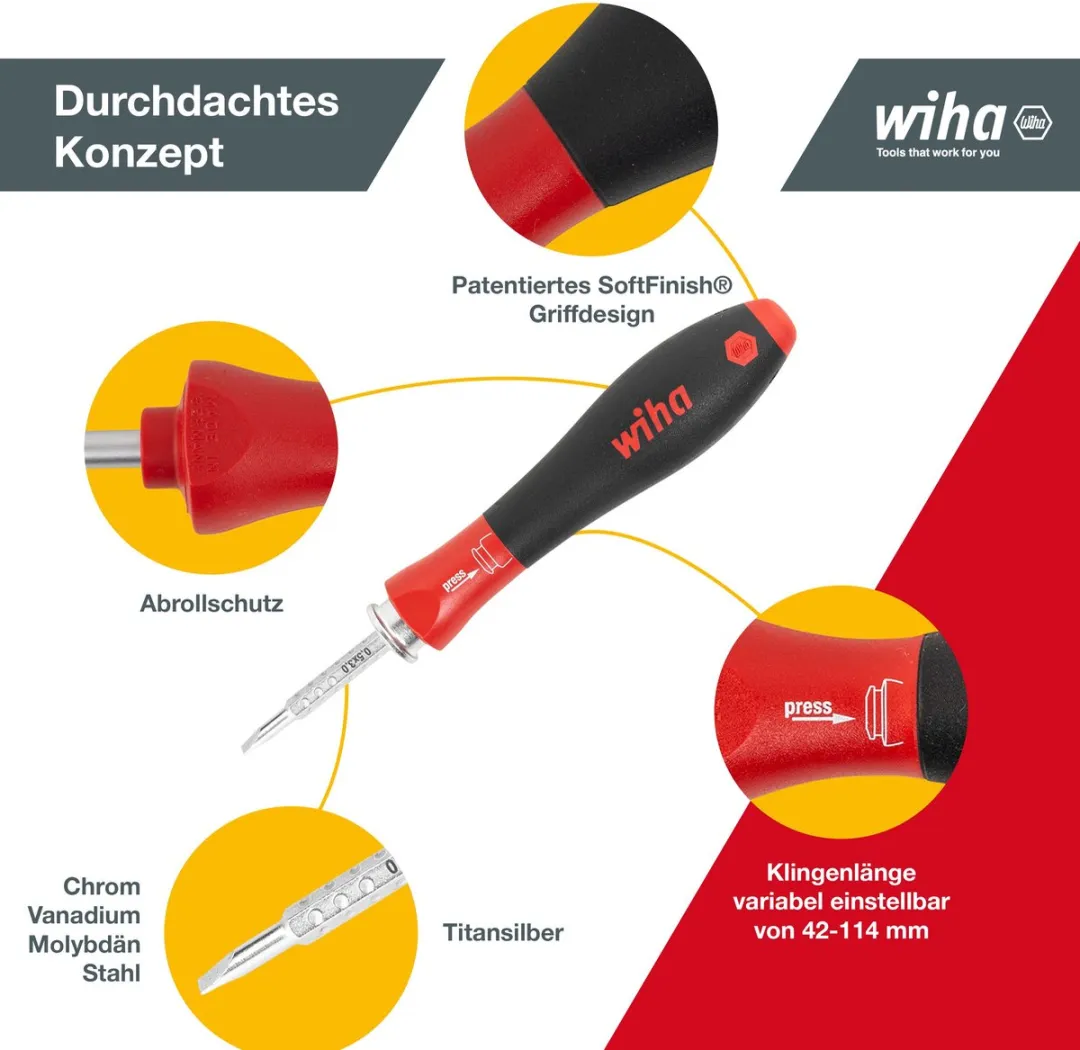 Wiha System 4 Schroevendraaier Wisselschachtenset 12-delig - 269T1101