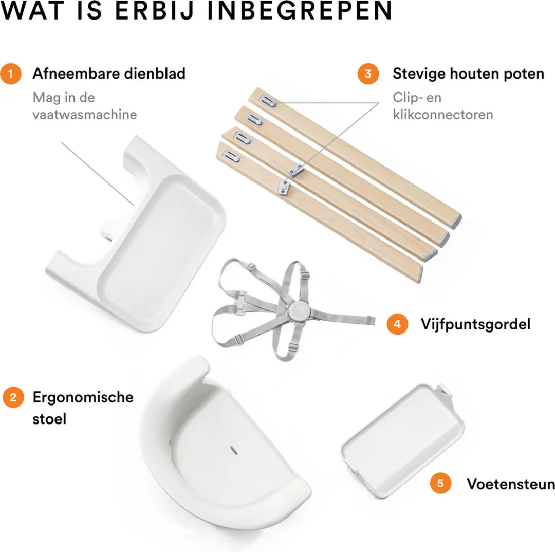 Stokke Clikk Kinderstoel - Wit
