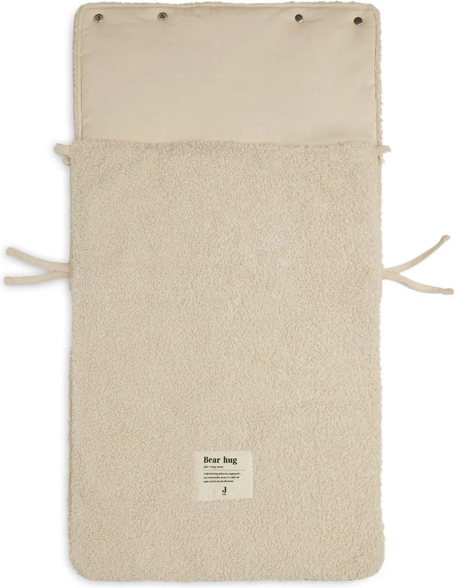 Jollein Voetenzak Autostoel Kinderwagen Boucle Naturel - 42x82cm