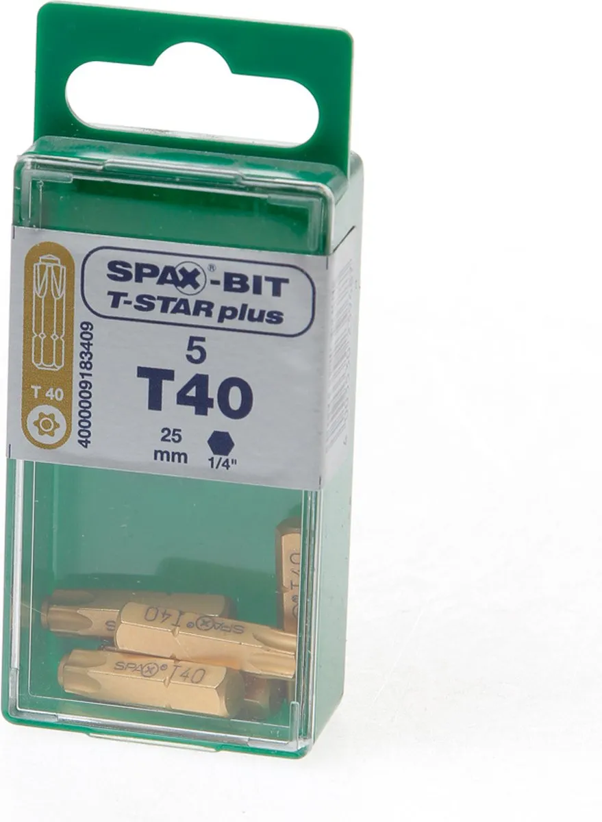 Spax T-Star Schroefbits T40 RVS - 5 Stuks