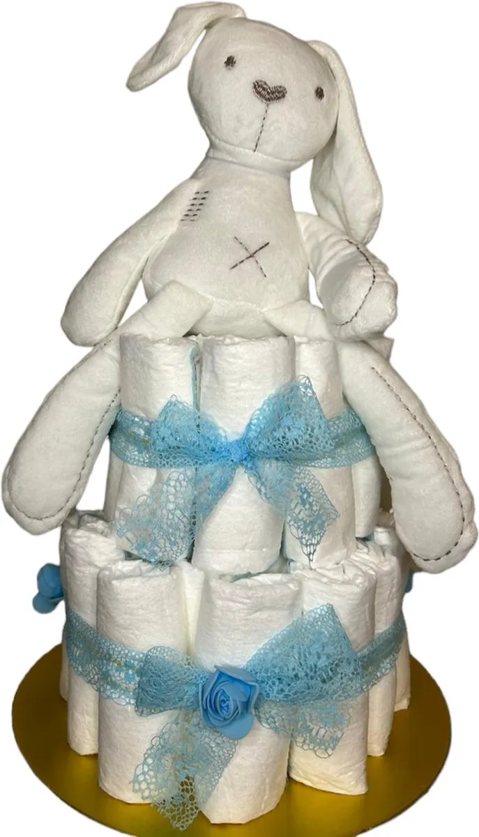 Pampers Luiertaart Jongen - Wit/Blauw