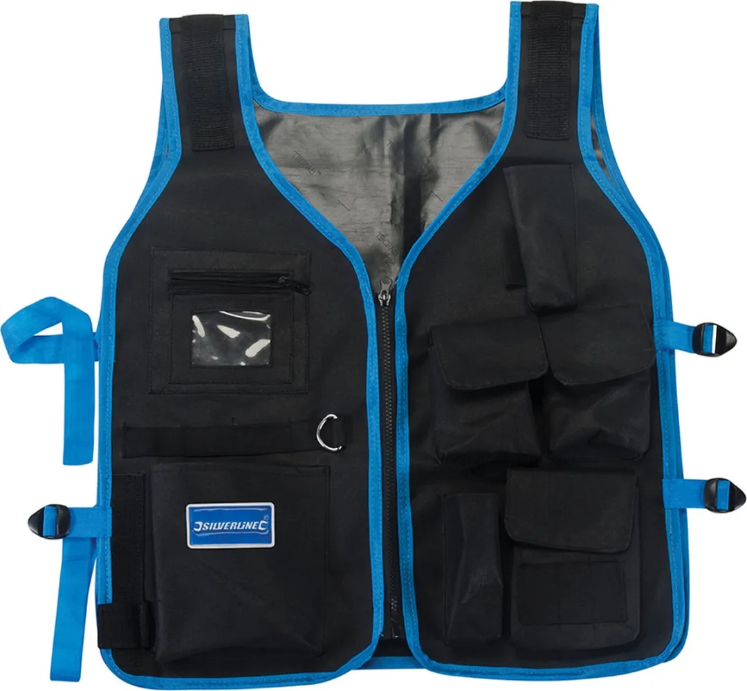 Silverline Gereedschapsvest Verstelbaar - Blauw/Zwart