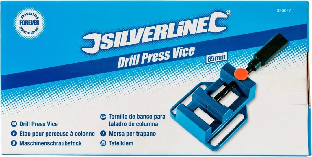 Silverline Bankschroef 65mm - Gegoten aluminium - Snelverlossing
