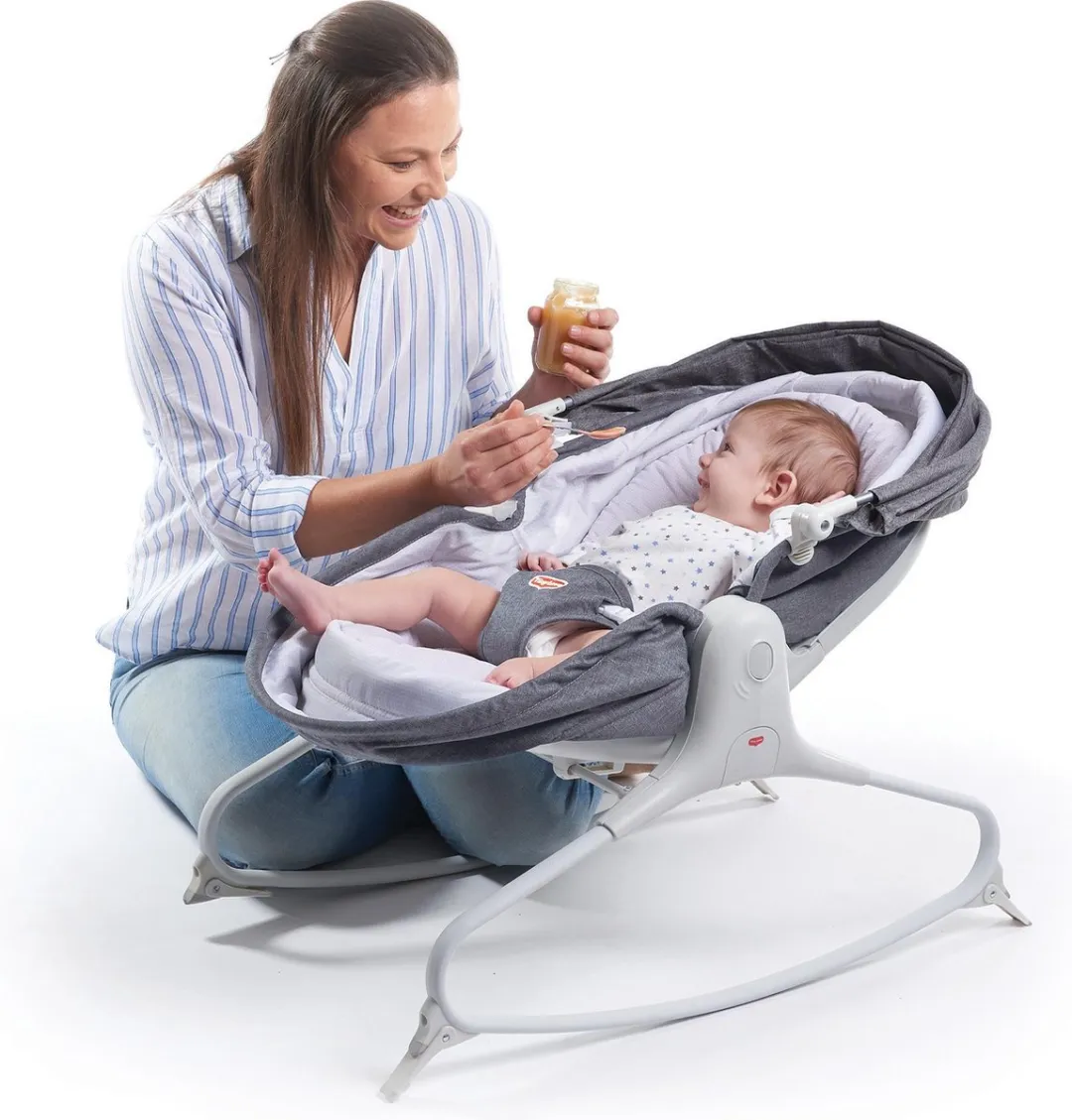 Tiny Love Cozy Rocker Napper 3-in-1 Wipstoel - Grijs