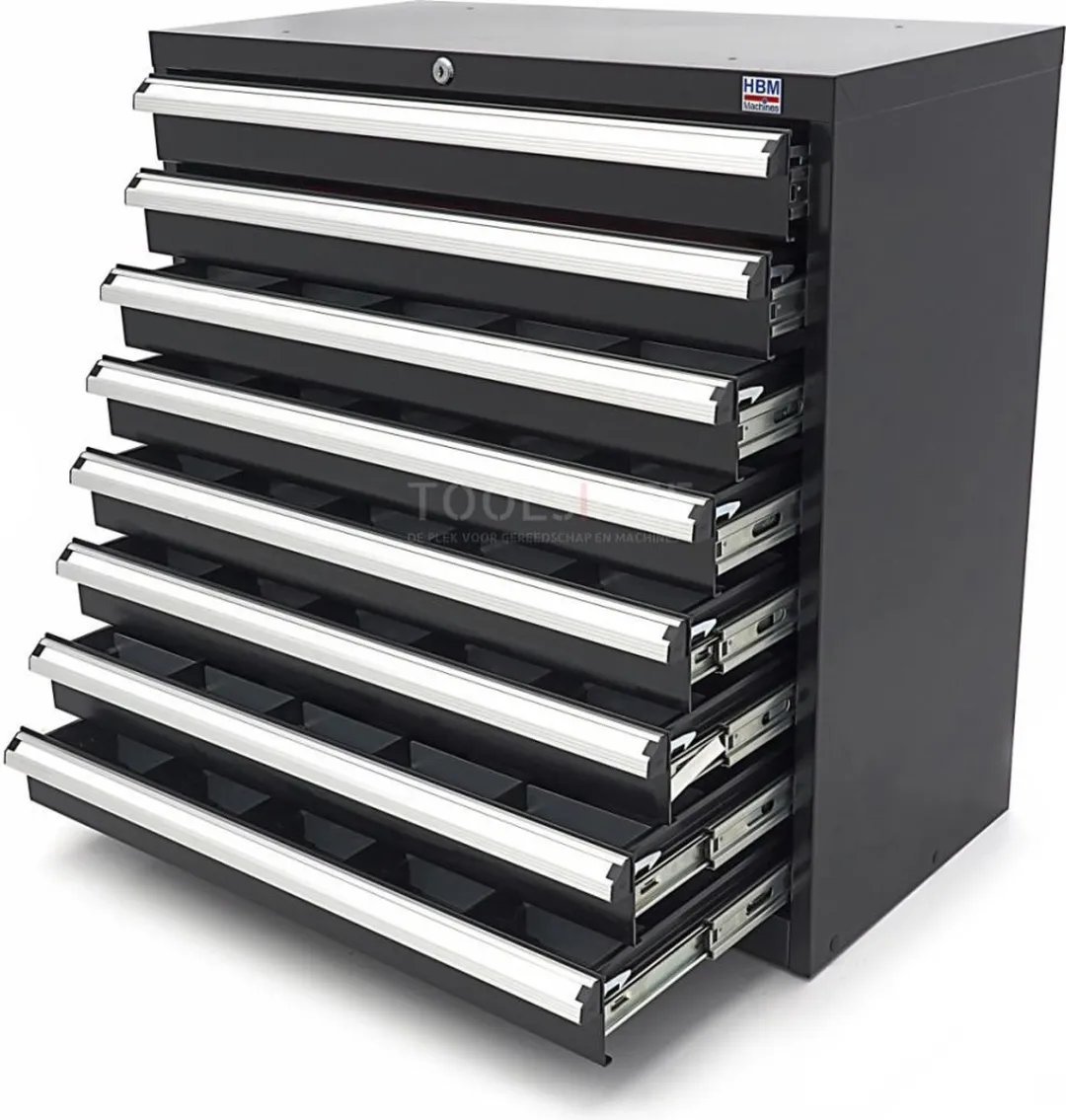 HBM 8 Laden Profi Gereedschapskast 90x45x90cm