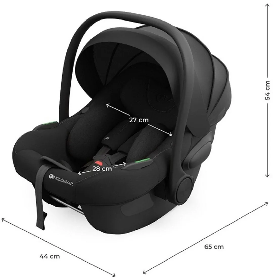 KinderKraft I-LITE Autostoel 40-87cm - Groep 0+ - Zwart