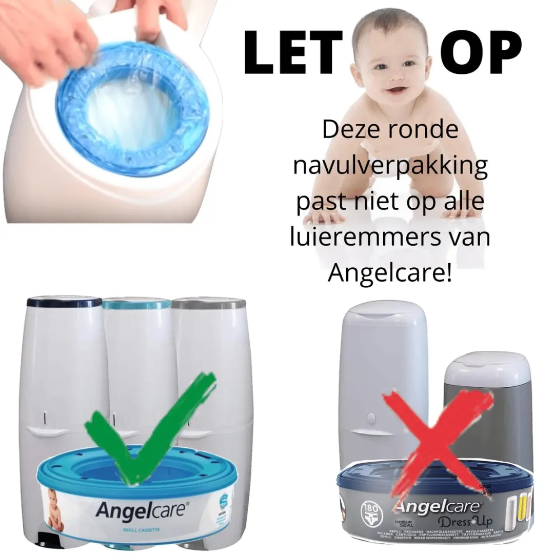 Angelcare Navulcassette Luieremmer - 9 Stuks