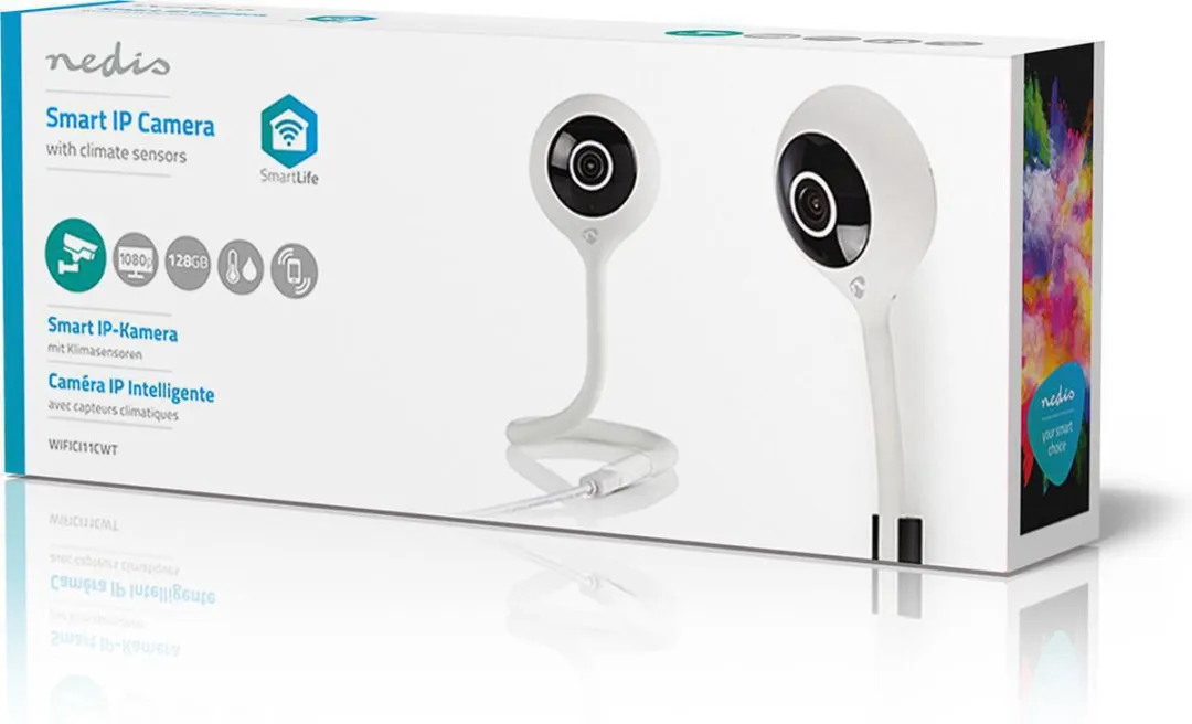 Nedis SmartLife WIFICI11CWT Binnencamera Full HD 1080p - Wit