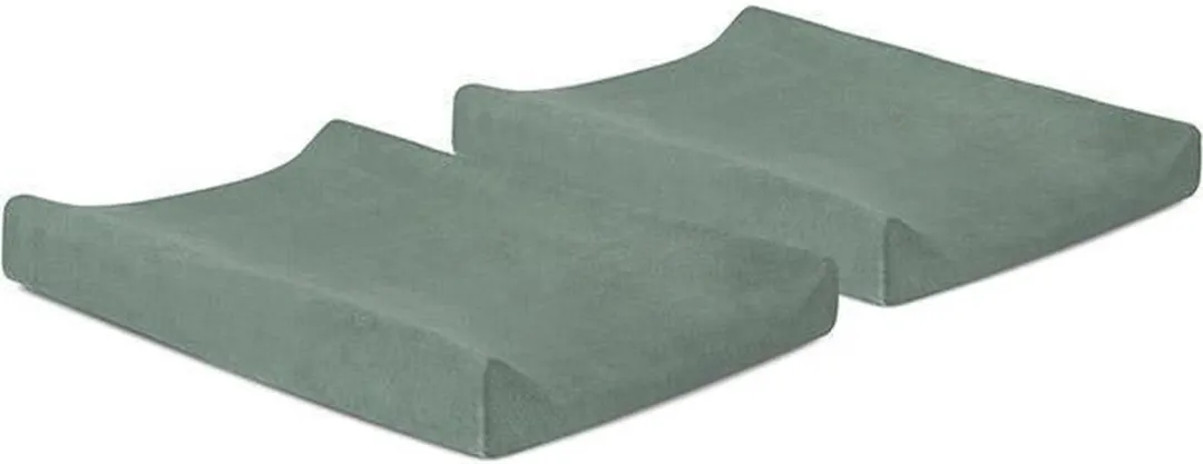 Jollein Aankleedkussenhoes Badstof 50x70cm - Storm Grey - 2 Stuks