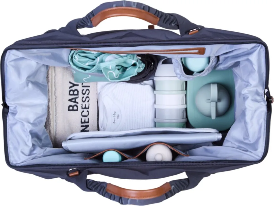 Childhome Mommy Bag Signature Urban Verzorgingstas - Antraciet - Inclusief opvouwbaar matje