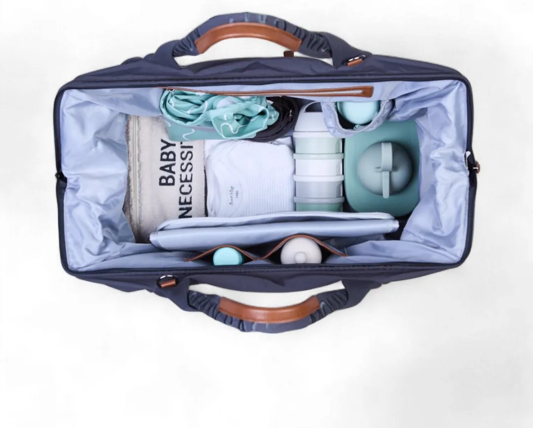 Childhome Mommy Bag Signature Urban Verzorgingstas - Antraciet - Inclusief opvouwbaar matje