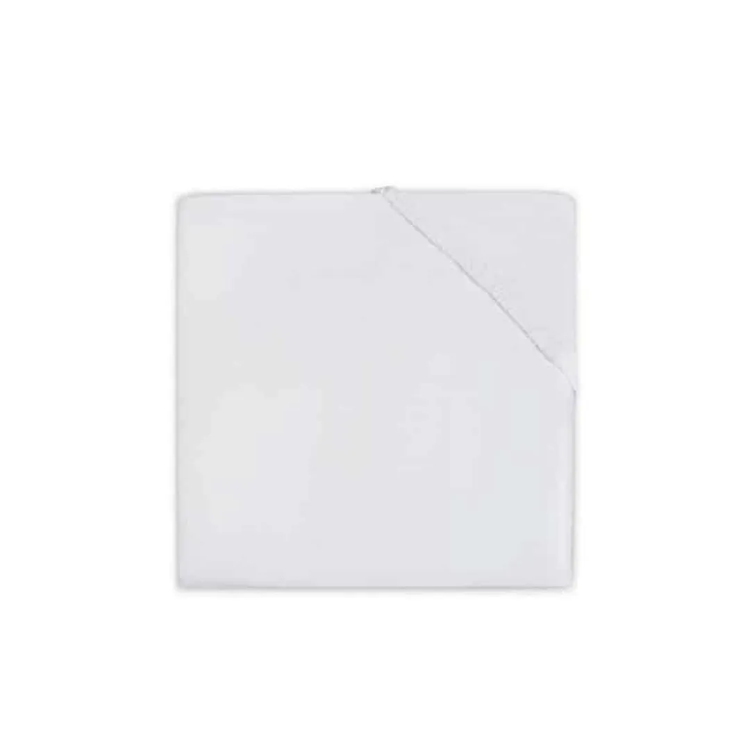 Jollein Baby Hoeslaken Wieg Jersey Wit - 50x90cm