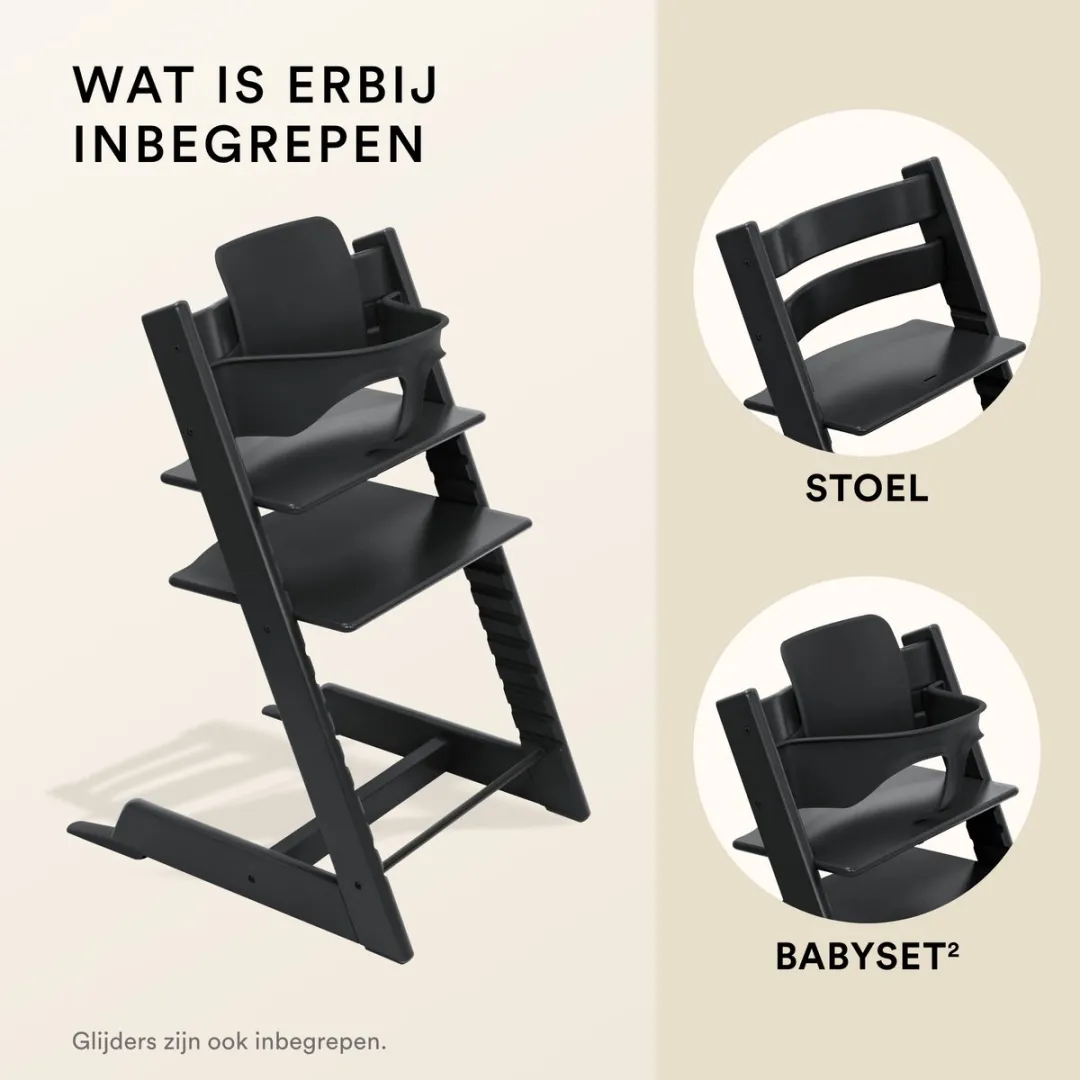 Stokke Tripp Trapp Kinderstoel - Zwart - Babyset2