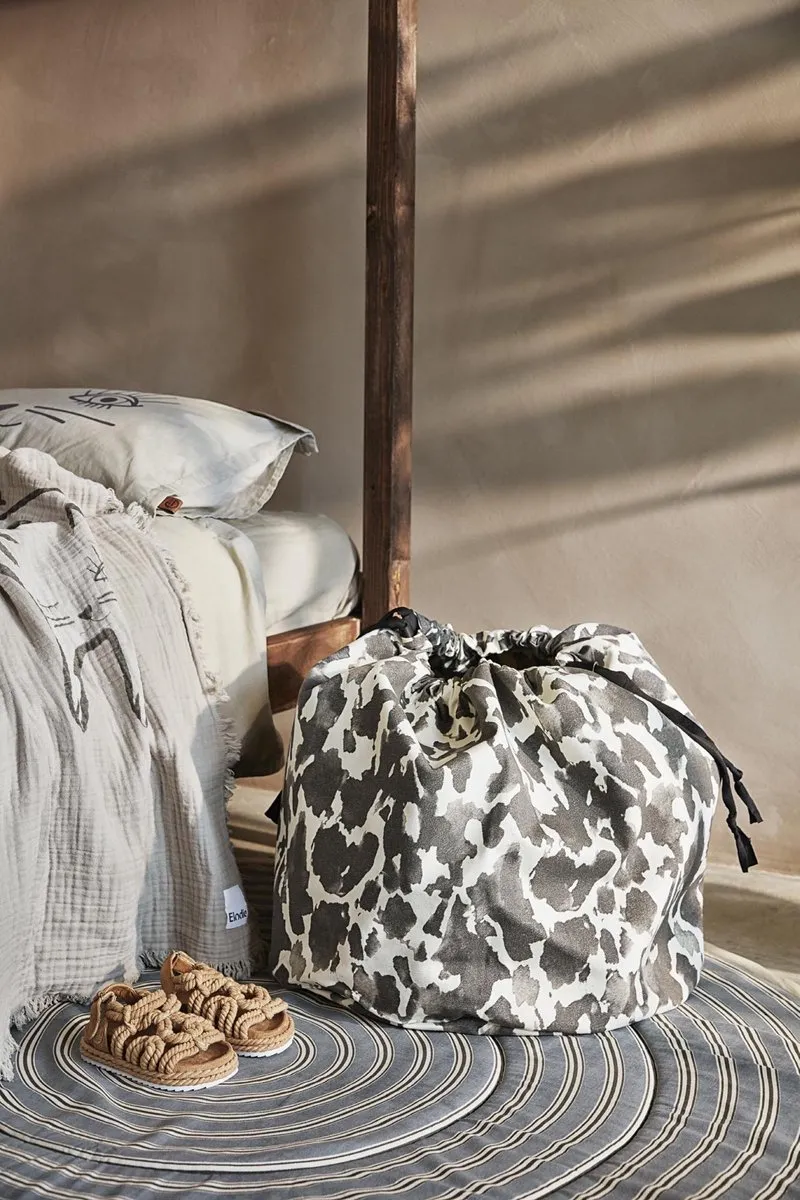 Elodie Store My Stuff Opbergmand Wild Paris - Bruin/Wit/Grijs
