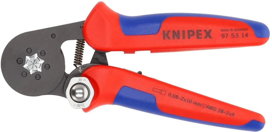 Knipex 975314 Zelfinstellende Krimptang 180mm - Blauw