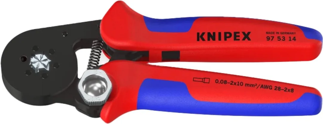 Knipex 975314 Zelfinstellende Krimptang 180mm - Blauw