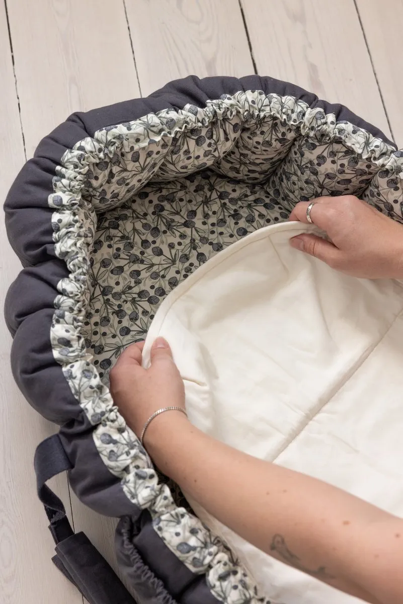 Sebra Babynest 3-in-1 - Blauw/Olive