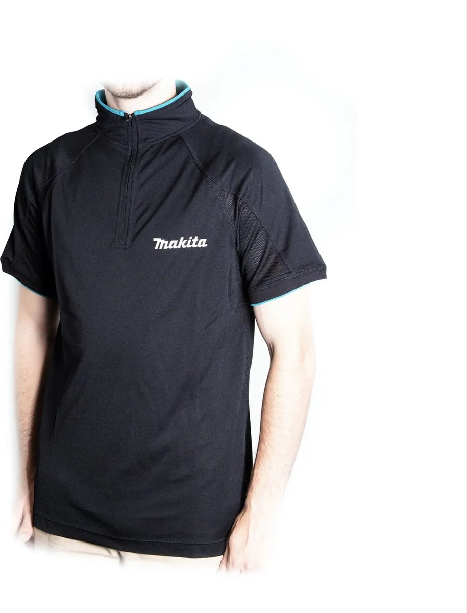 Makita Fietsshirt T-shirt L - 100% Polyester - Zwart