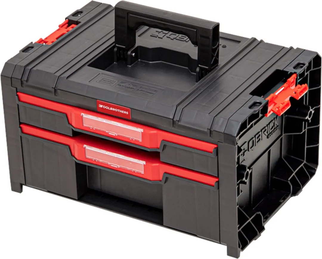 Toolbrothers RHINO Drawer 2 ECO Basic Lade 2-delig - Rood/Zwart - afbeelding 2 van 4
