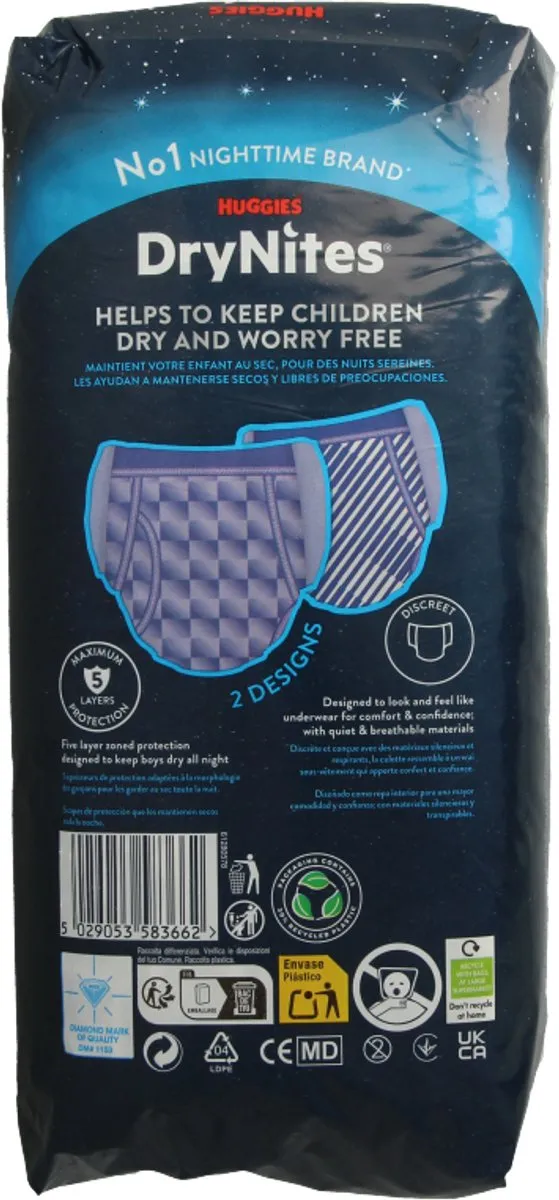 Huggies Drynites Teen 8 - 9 Stuks