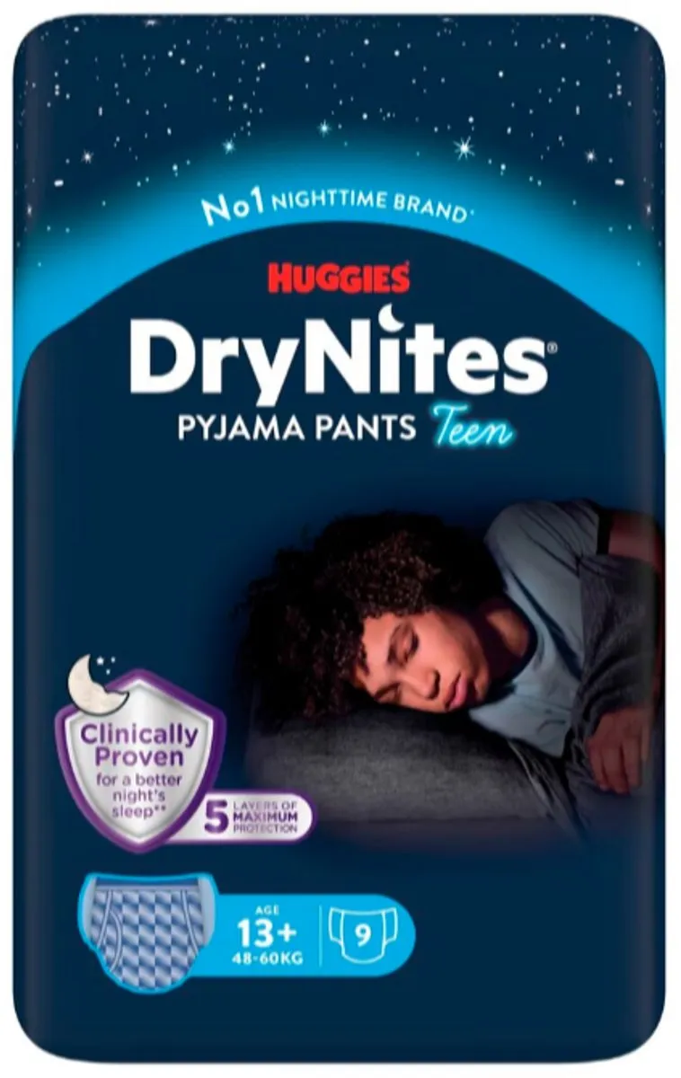Huggies Drynites Teen 8 - 9 Stuks