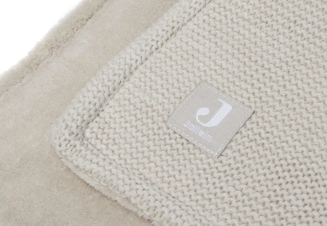 Jollein Baby Deken Wieg 75x100cm - Basic Knit Nougat