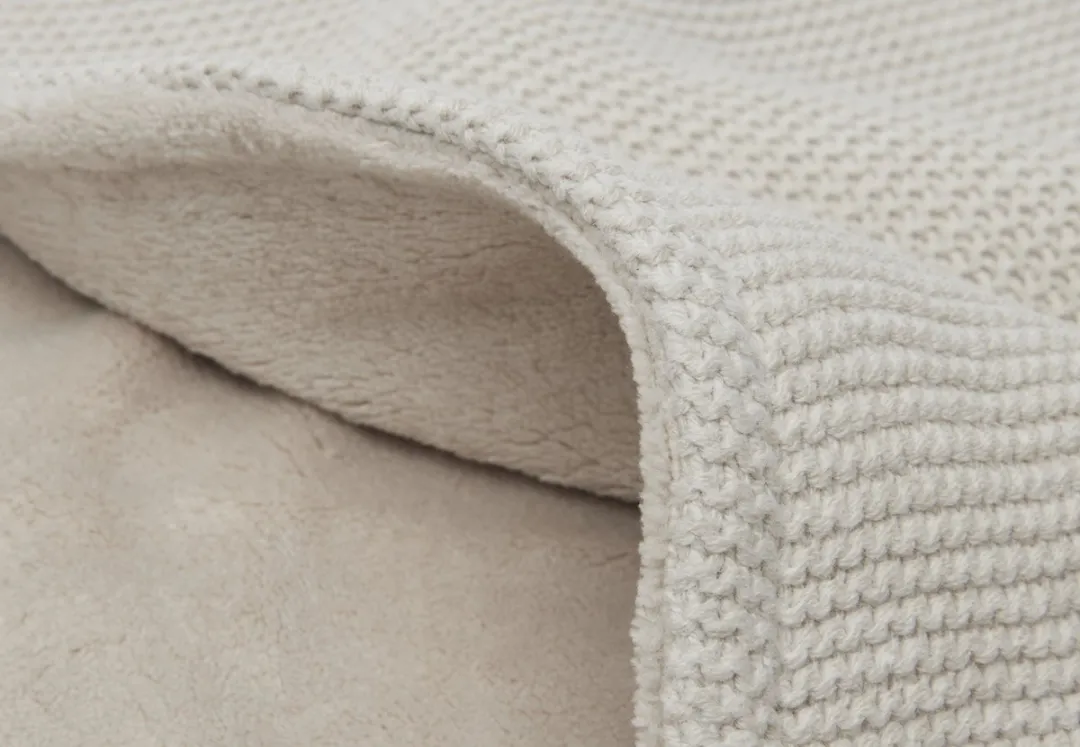 Jollein Baby Deken Wieg 75x100cm - Basic Knit Nougat