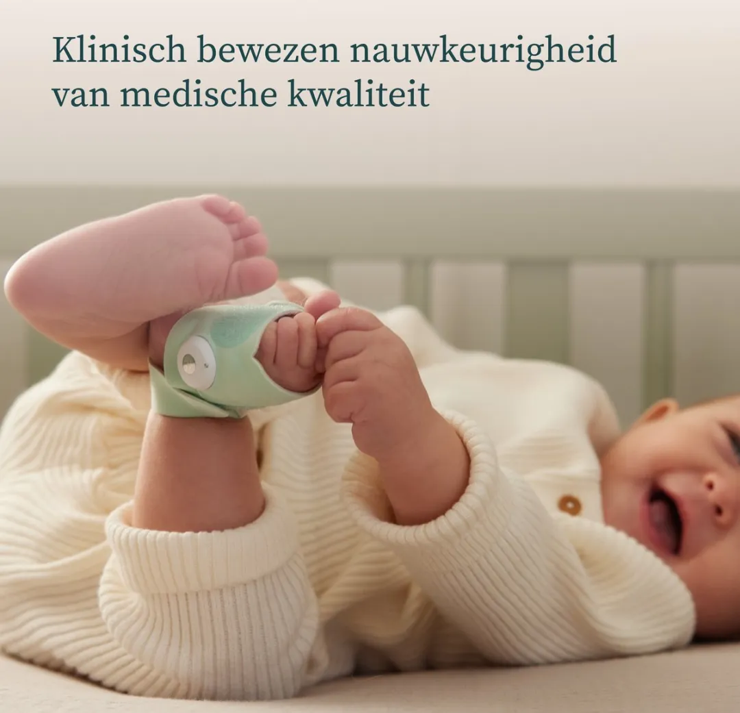Owlet Dream Sock - Medisch gecertificeerde slimme babyfoon met live hartslag-, zuurstof- en gezondheidsmeldingen - Blauw