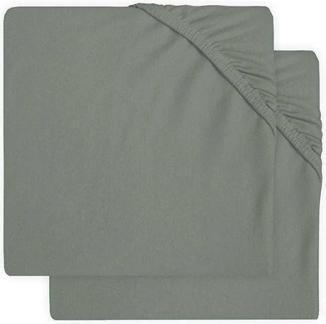 Jollein Baby Hoeslaken Ledikant Jersey Ash Green