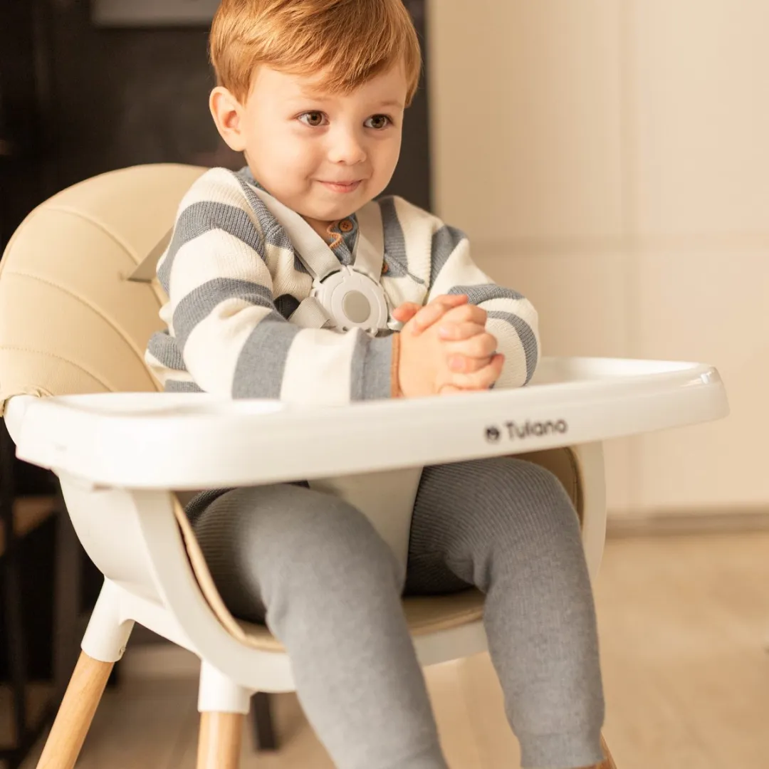 Tulano Morsel Kinderstoel - Beige