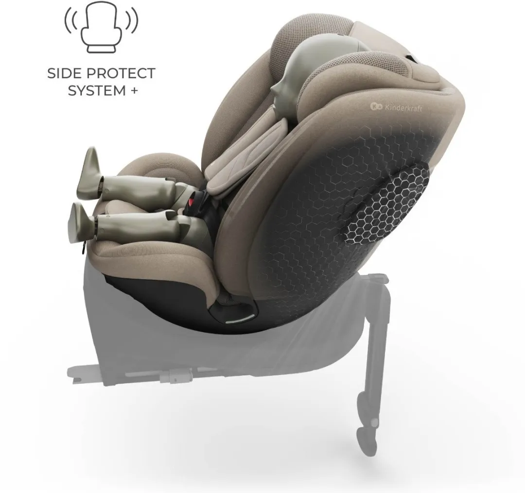 KinderKraft I-FIX ENDURA SAFE Autostoel 61-150cm - Groep 2/3 - Beige
