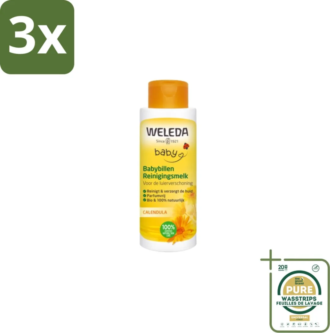 Weleda Reinigingsmelk Babybillen Calendula 400ml