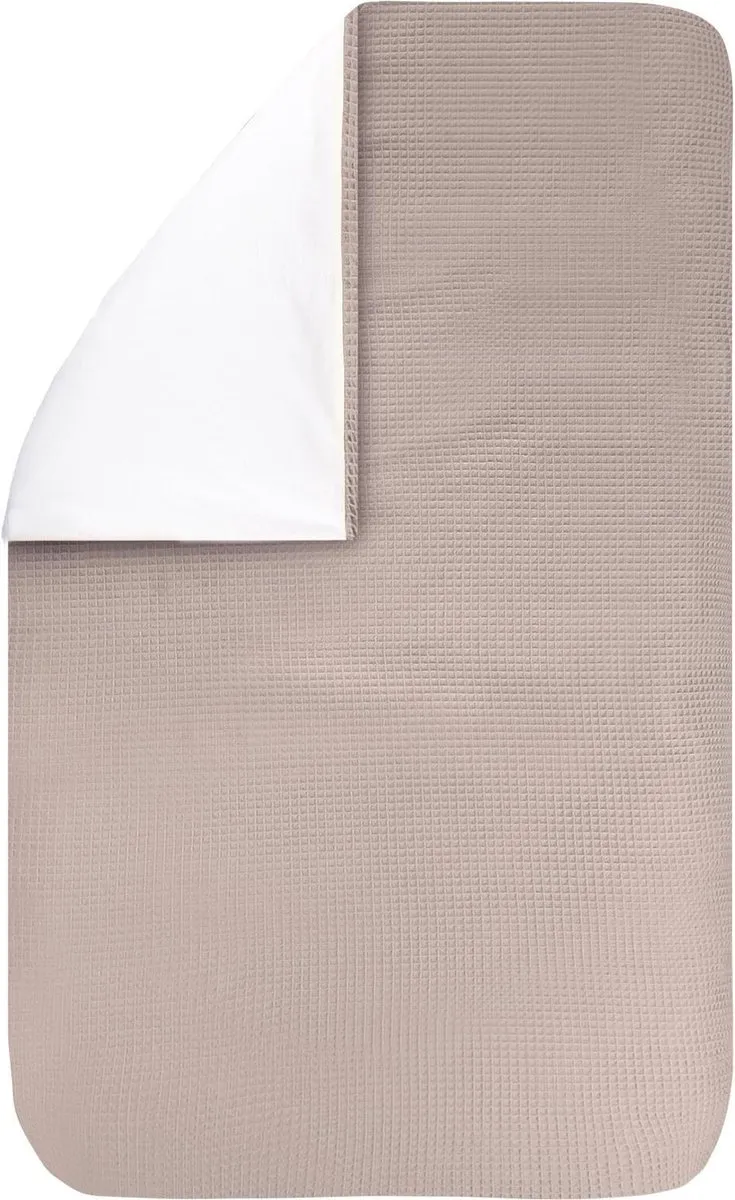 BINK Bedding Dekbedovertrek Wafel Oudroze 135x100cm