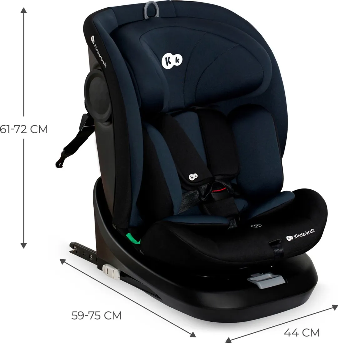 KinderKraft I-GROW I-SIZE Autostoel 40-150cm - Groep 0/1/2/3 - Zwart