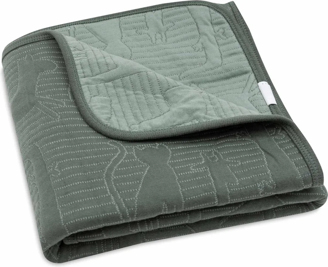 Jollein Deken Wieg 75x100cm Jungle Jambo - Ash Green/Laurel