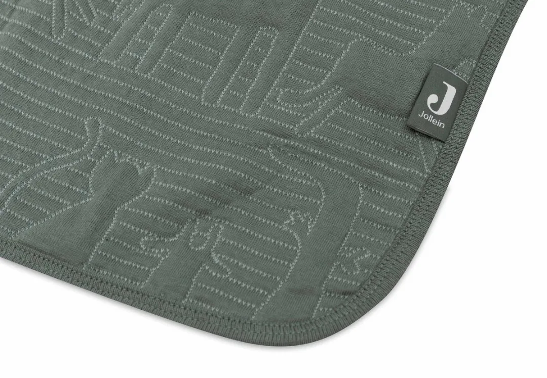 Jollein Deken Wieg 75x100cm Jungle Jambo - Ash Green/Laurel
