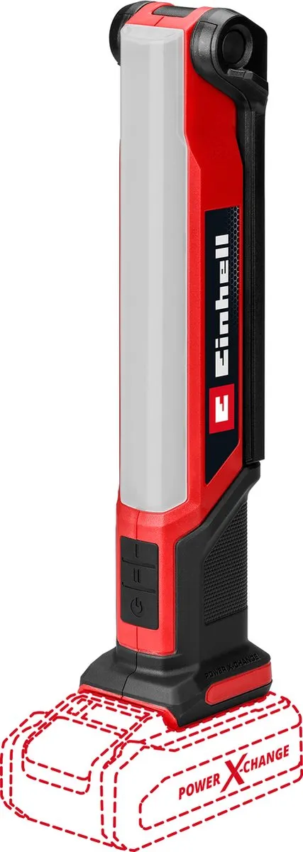 Einhell Accu Lamp TE-CL 18/1000 S Li Solo - 1000 Lumen - 5700K - Rood/Zwart