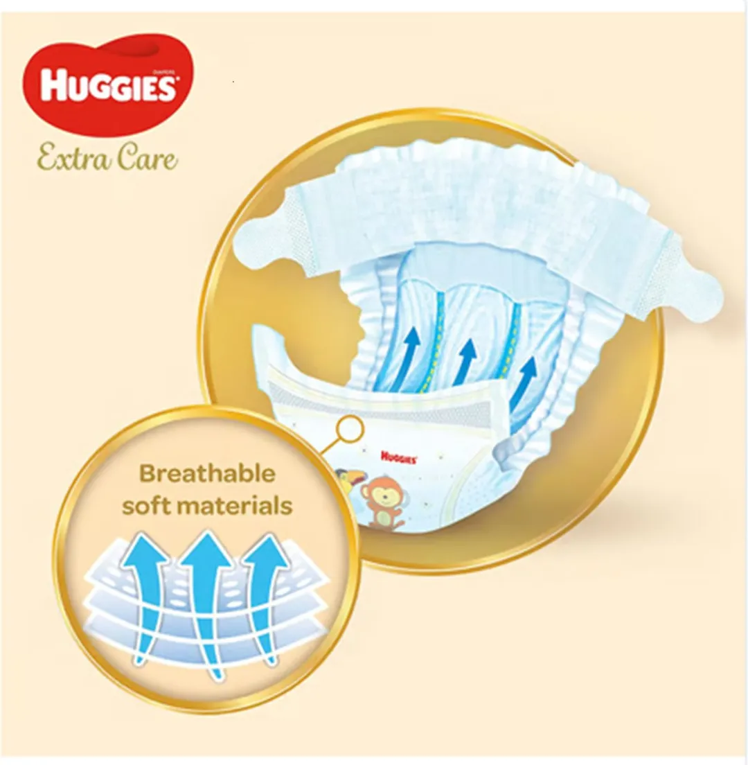 Huggies Extra Care Maat 4 Luiers & Luierbroekjes - 68 Stuks