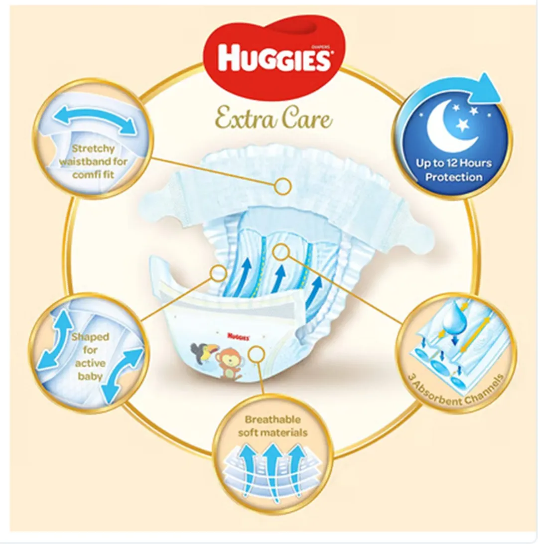 Huggies Extra Care Maat 4 Luiers & Luierbroekjes - 68 Stuks