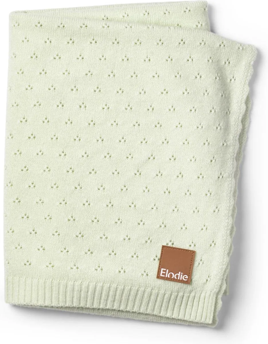 Elodie Pointelle Dekentje Gelato Green 70x100cm