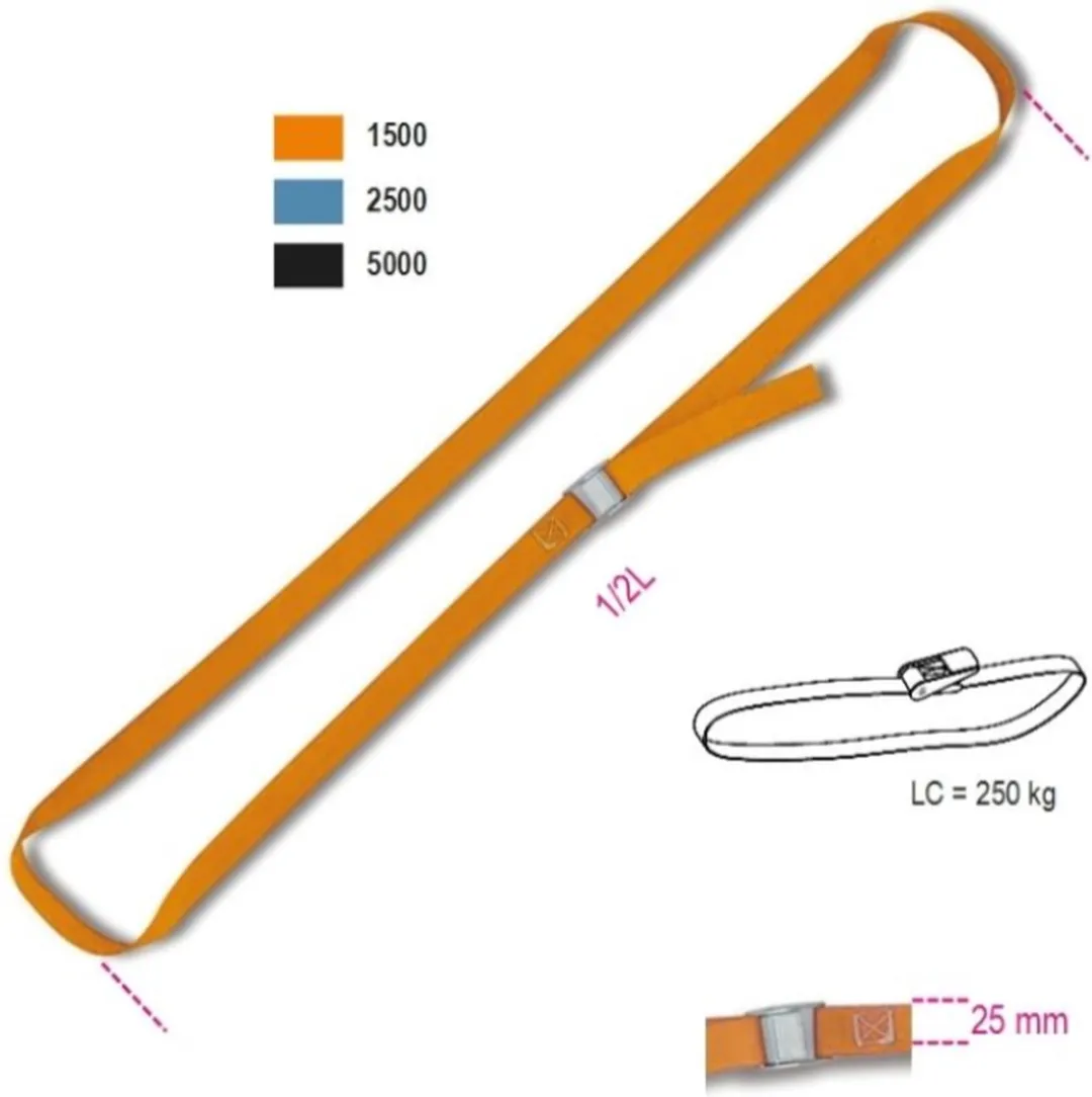 Beta Robur 8188F Bevestigingsriem 5m - 200kg - Oranje - afbeelding 2 van 2