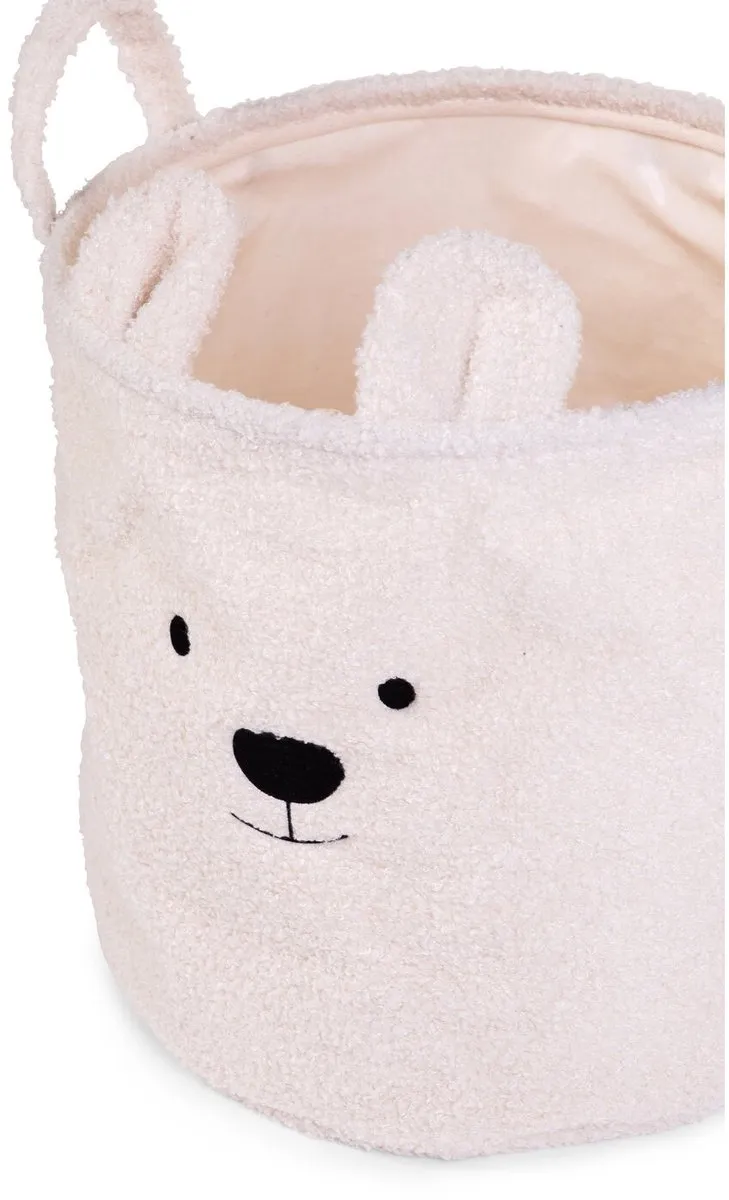 Childhome Teddy Opbergmand 30x30x30cm - Ecru