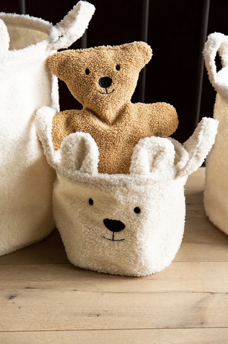 Childhome Teddy Opbergmand 30x30x30cm - Ecru